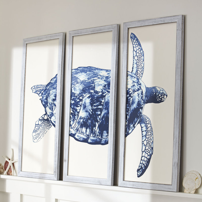 'Sea Turtle' Picture Frame Painting & Reviews Birch Lane